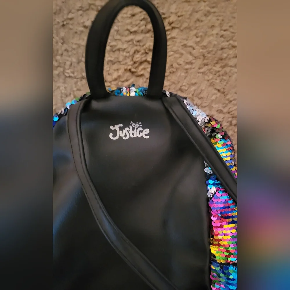 Justice Sequin Backpack
